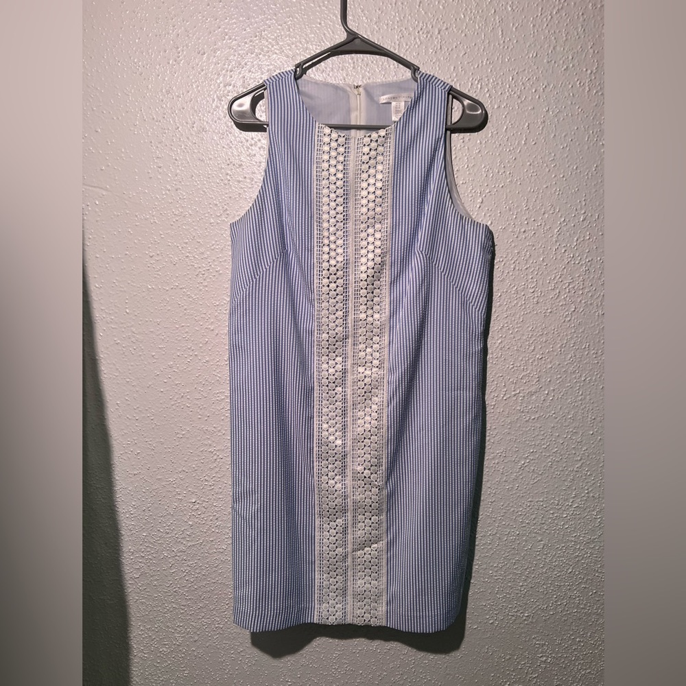 Seersucker sleeveless Dress.